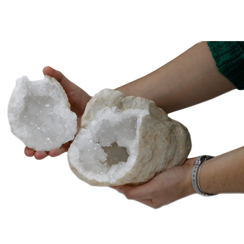 Large Mystery Calcite Geode — 15–18 cm