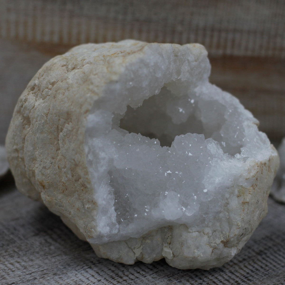 Large Mystery Calcite Geode — 15–18 cm