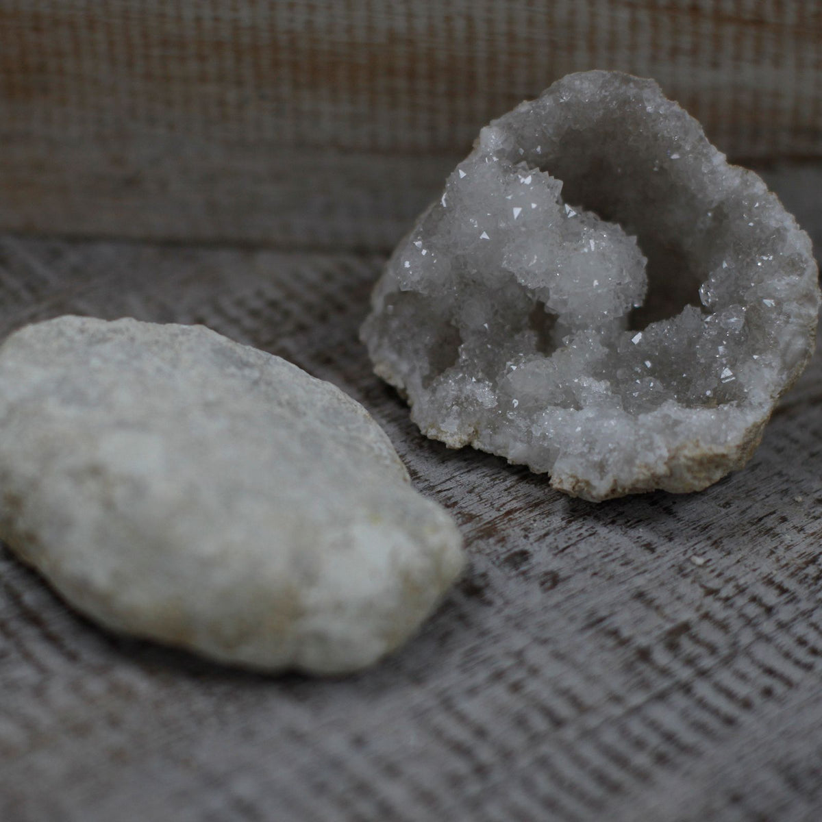 Unopened Mystery Geode — 8 × 8 × 4 cm