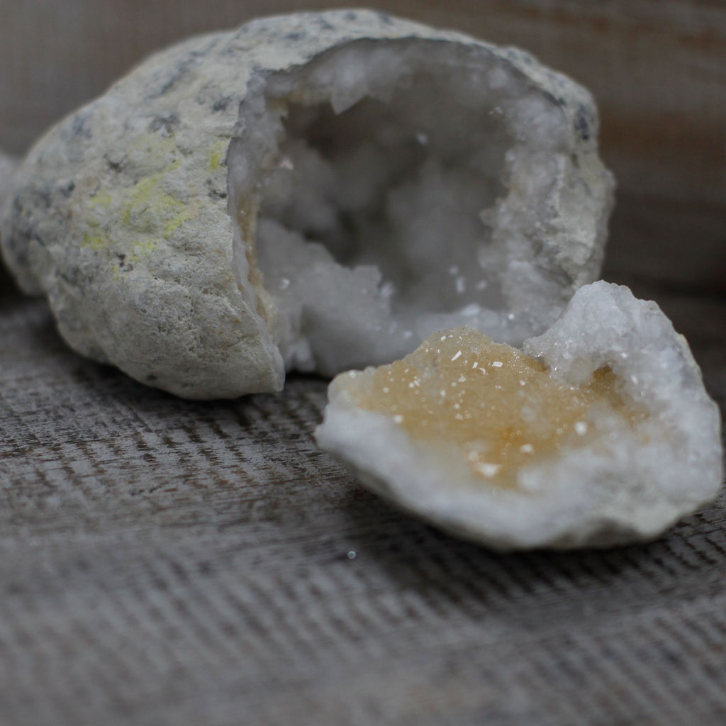 Mystery Calcite Geode — 10–12 cm