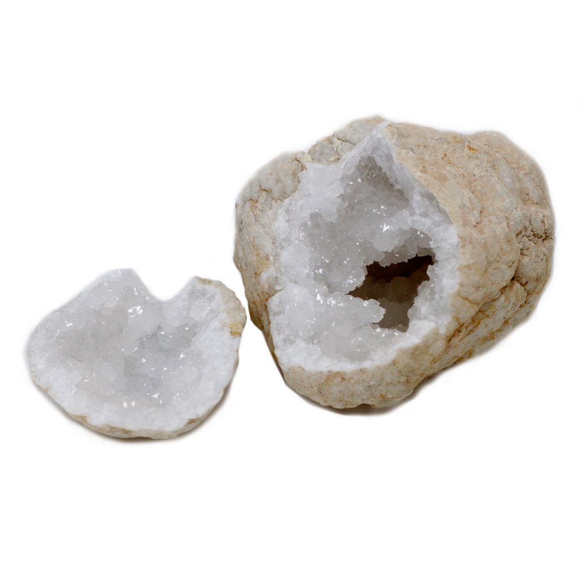 Large Mystery Calcite Geode — 15–18 cm